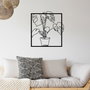 Wallity Store Escultura de Pared de Metal Negra